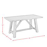 Renegade 64" 6pc Dining Set(Kd) - Tampa Furniture Outlet