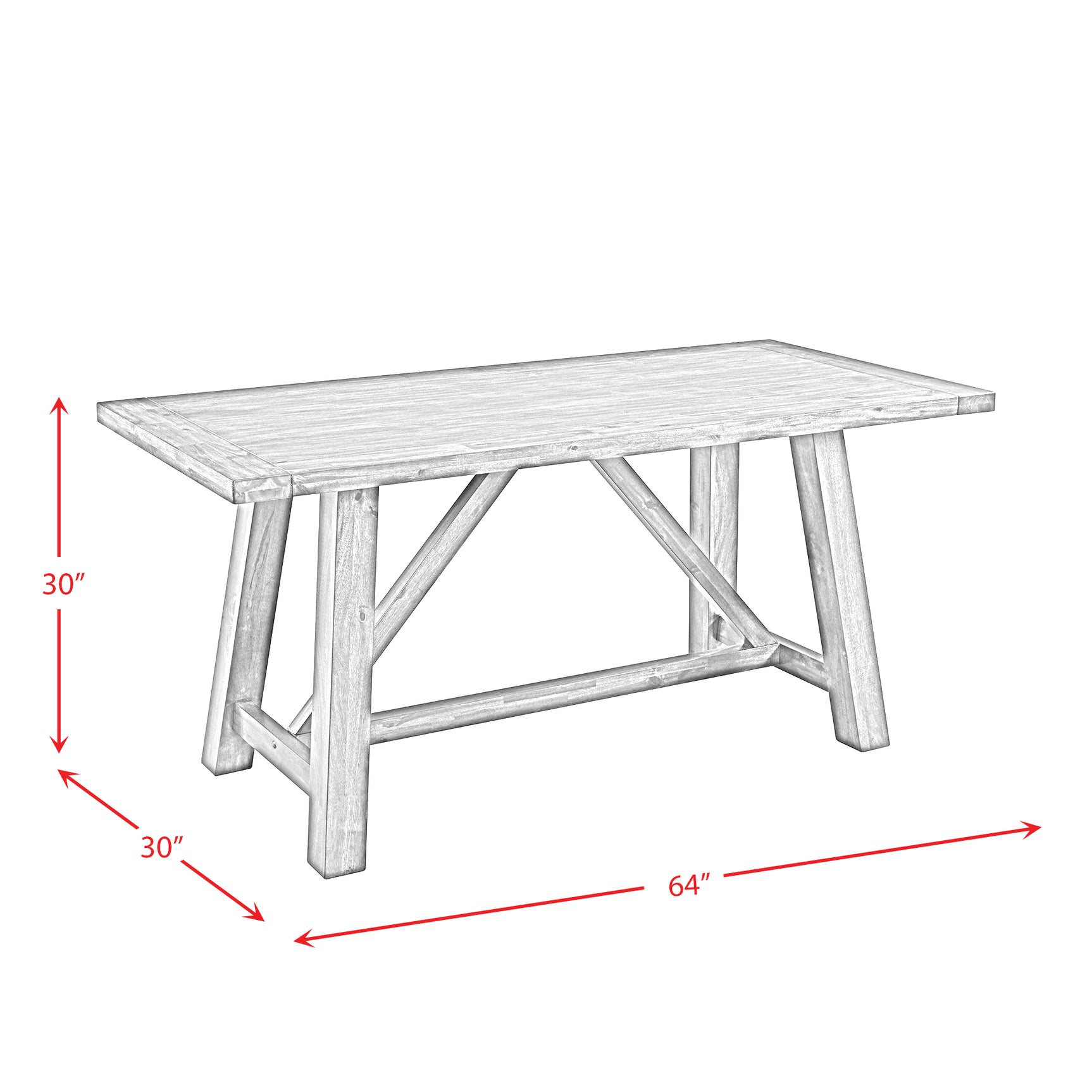 Renegade 64" 6pc Dining Set(Kd) - Tampa Furniture Outlet