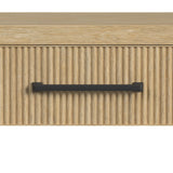 Ridgemont End Table with USB in Natural