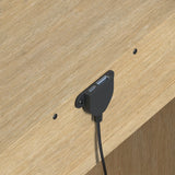 Ridgemont End Table with USB in Natural