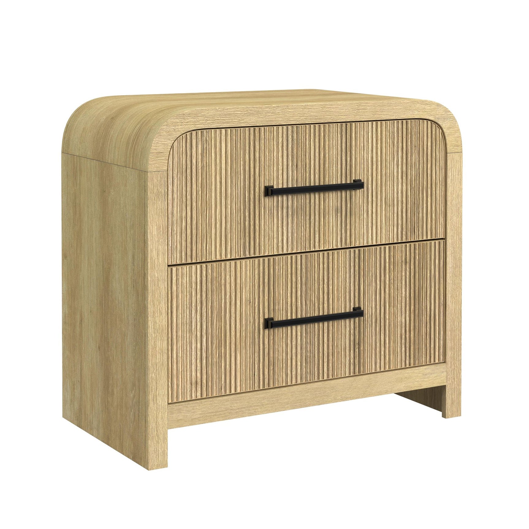Ridgemont 2-Drawer Nightstand with USB in Natural - Tampa Furniture Outlet