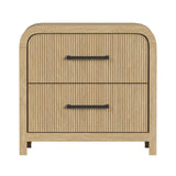 Ridgemont 2-Drawer Nightstand with USB in Natural