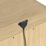 Ridgemont 2-Drawer Nightstand with USB in Natural
