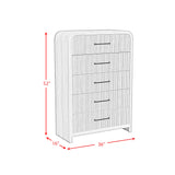 Ridgemont 5-Drawer Chest in Natural - Tampa Furniture Outlet