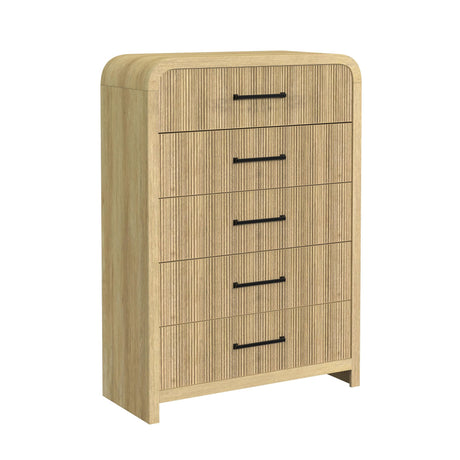 Ridgemont 5-Drawer Chest in Natural - Tampa Furniture Outlet