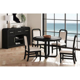 Ridgemont Server in Black with Grain - Tampa Furniture Outlet