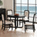 Ridgemont Round Dining Table in Black with Grain – SKU D-14440-8W-RDT | Elements