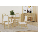 Ridgemont Dining Side Chair with White Fabric in Natural (2 Per Carton) - Tampa Furniture Outlet