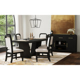 Ridgemont Rectangular Dining Table in Black with Grain - Tampa Furniture Outlet