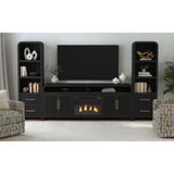 Ridgemont Side Piers in Black with Grain - Tampa Furniture Outlet