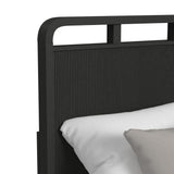 Ridgemont Queen Storage Bed in Black with Grain