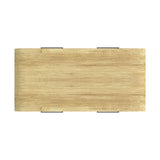 Ridgemont Coffee Table with Casters/Push Through Drawer in Natural - Tampa Furniture Outlet