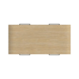 Ridgemont Coffee Table with Casters/Push Through Drawer in Natural