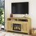 Ridgemont Complete 60" Fireplace Cabinet in Natural - Single Pack – SKU LA-14440-6-FP | Elements