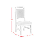 Ridgemont Dining Side Chair with Grey Fabric in Black with Grain (2 Per Carton) - Tampa Furniture Outlet