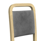Ridgemont Dining Side Chair with Grey Fabric in Natural (2 Per Carton) - Tampa Furniture Outlet