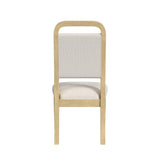 Ridgemont Dining Side Chair with White Fabric in Natural (2 Per Carton) - Tampa Furniture Outlet