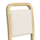 Ridgemont Dining Side Chair with White Fabric in Natural (2 Per Carton) - Tampa Furniture Outlet