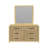 Ridgemont Dresser and Mirror Set in Natural - Tampa Furniture Outlet