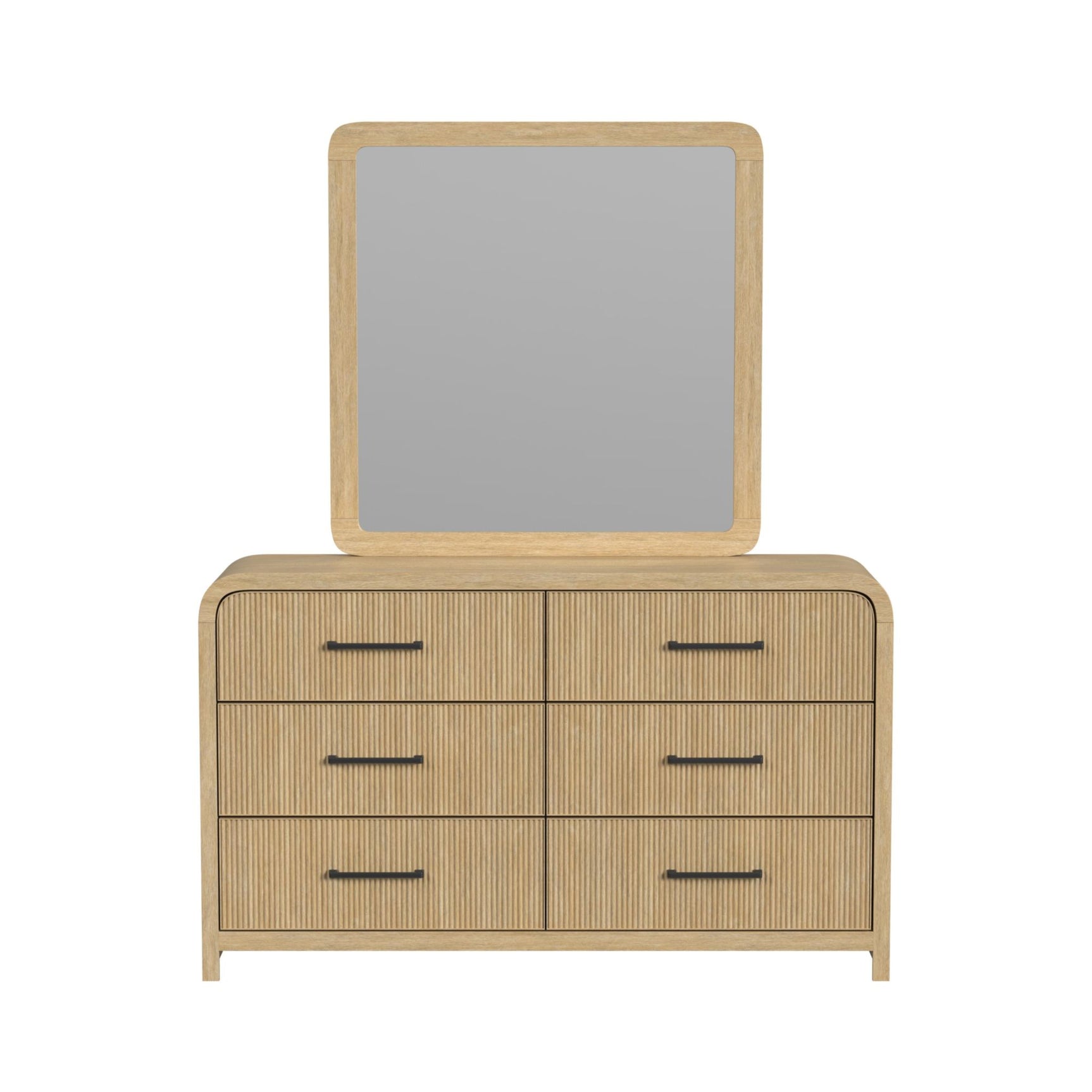Ridgemont Dresser and Mirror Set in Natural