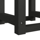 Ridgemont Dressing Stool with White Fabric in Black with Grain - Tampa Furniture Outlet