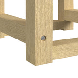 Ridgemont Dressing Stool with White Fabric in Natural - Tampa Furniture Outlet