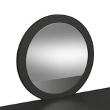 Ridgemont Dressing Table and Mirror in Black with Grain - Tampa Furniture Outlet