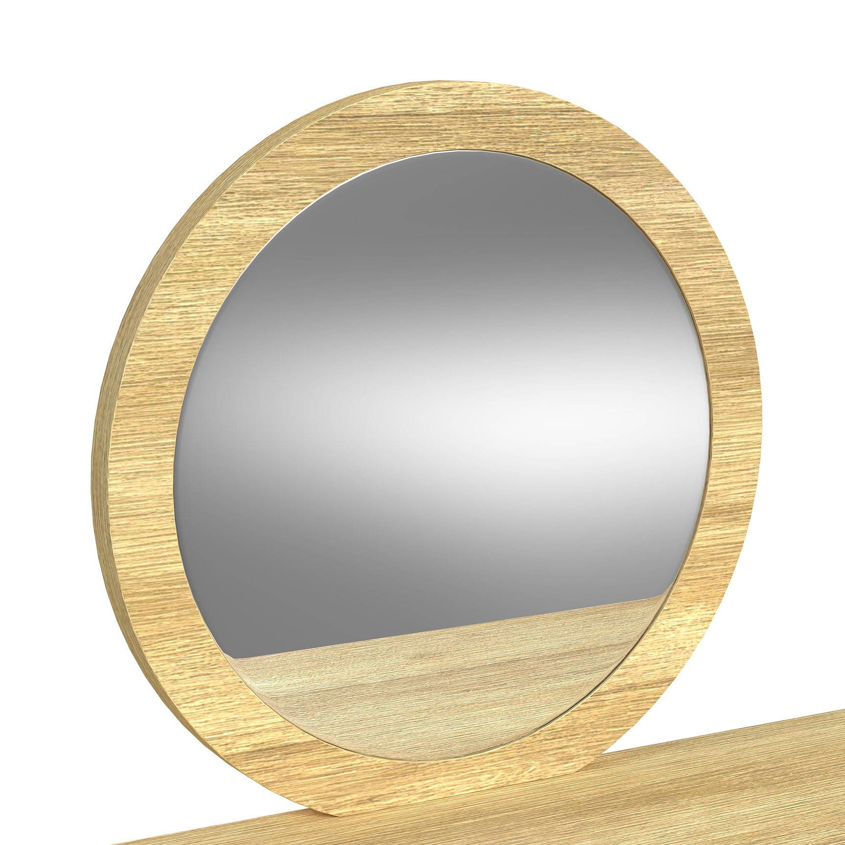 Ridgemont Dressing Table and Mirror in Natural - Tampa Furniture Outlet