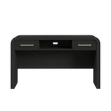Ridgemont Dressing Table in Black with Grain - Tampa Furniture Outlet