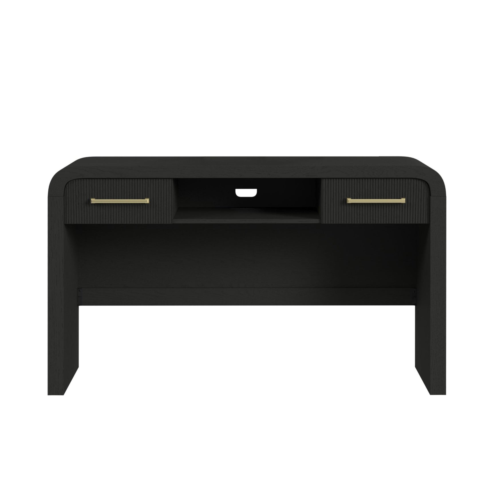 Ridgemont Dressing Table in Black with Grain - Tampa Furniture Outlet