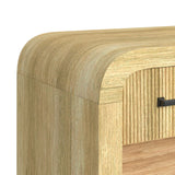 Ridgemont Dressing Table and Mirror in Natural - Tampa Furniture Outlet