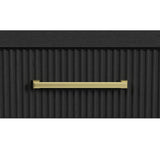 Ridgemont End Table with USB in Black with Grain - Tampa Furniture Outlet