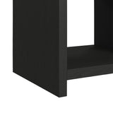 Ridgemont End Table with USB in Black with Grain - Tampa Furniture Outlet