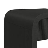 Ridgemont End Table with USB in Black with Grain - Tampa Furniture Outlet