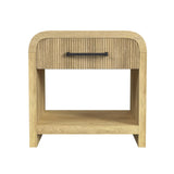 Ridgemont End Table with USB in Natural - Tampa Furniture Outlet