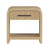 Ridgemont End Table with USB in Natural