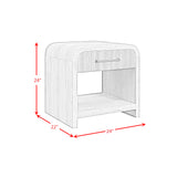 Ridgemont End Table with USB in Natural - Tampa Furniture Outlet