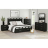 Ridgemont King Storage Bed in Black with Grain – SKU B-14440-8W-KSB | Elements