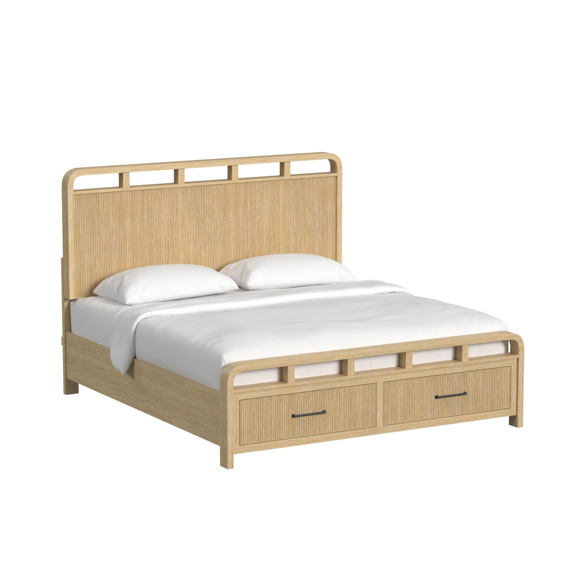Ridgemont King Storage Bed in Natural