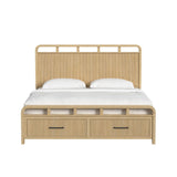 Ridgemont King Storage Bed in Natural