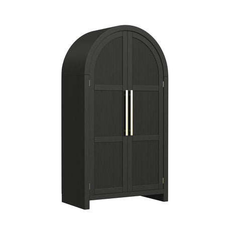 Ridgemont Large Bookcase in Black with Grain