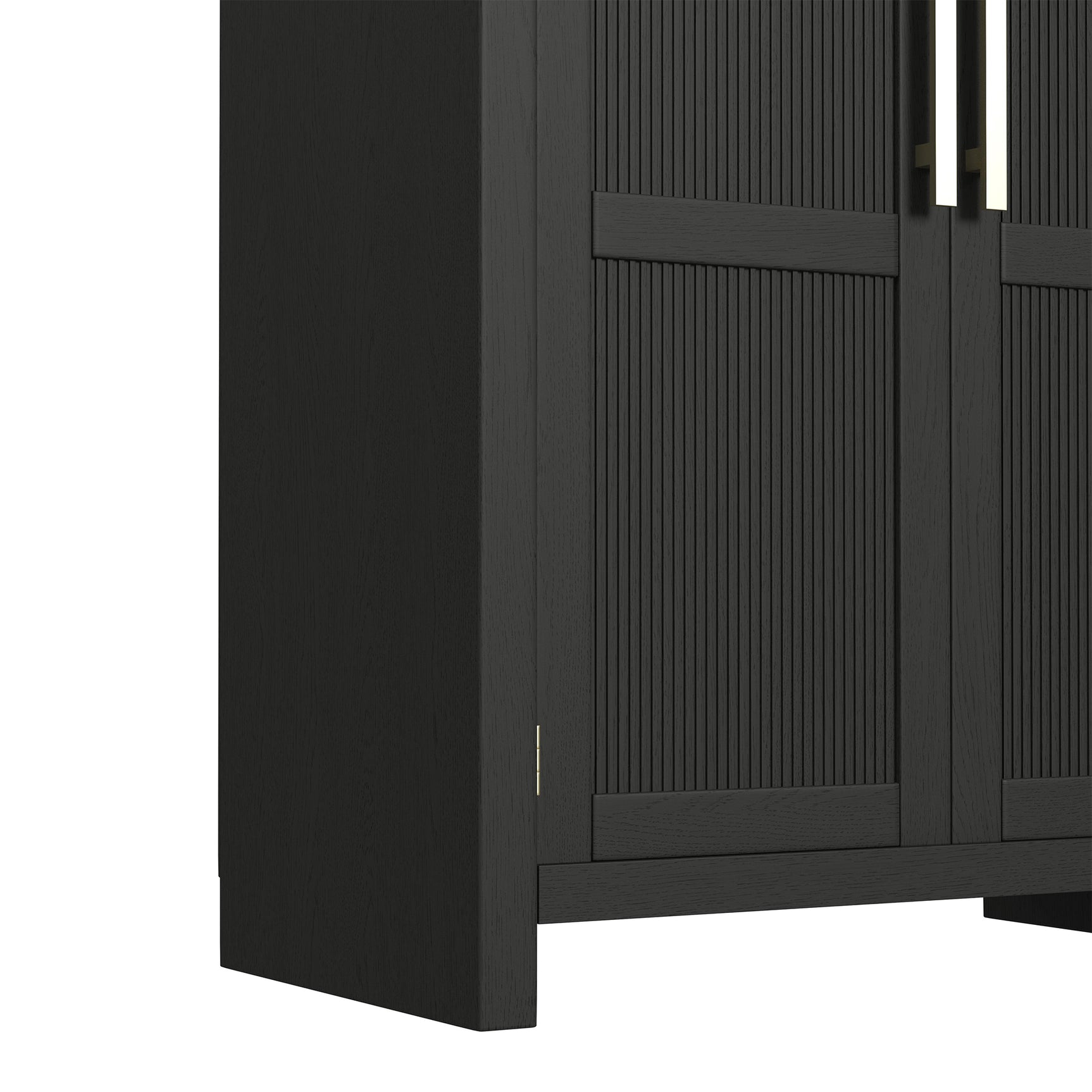Ridgemont Large Bookcase in Black with Grain - Tampa Furniture Outlet