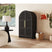 Ridgemont Large Bookcase in Black with Grain – SKU A-14440-8W-CBL | Elements