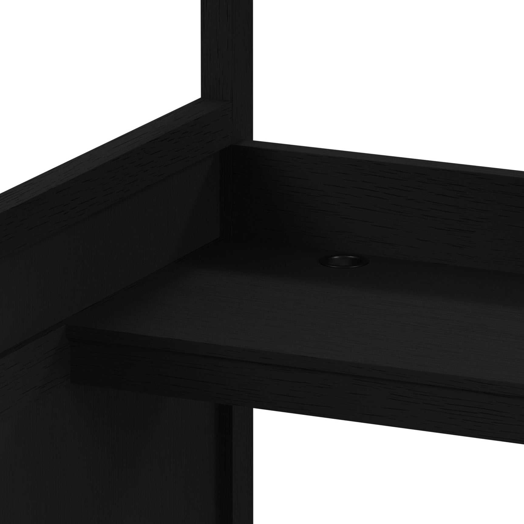 Ridgemont Loft Complete Bunk Bed in Black with Grain