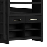 Ridgemont Loft Complete Bunk Bed in Black with Grain