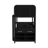 Ridgemont Loft Complete Bunk Bed in Black with Grain