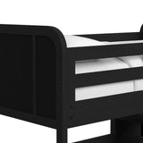 Ridgemont Loft Complete Bunk Bed in Black with Grain