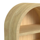 Ridgemont Open Bookcase in Natural - Tampa Furniture Outlet
