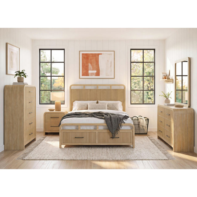 Ridgemont Full Storage Bed in Natural – SKU B-14440-6-FSB | Elements