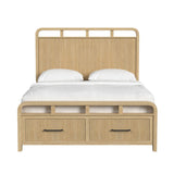 Ridgemont Full Storage Bed in Natural
